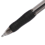 Profile Ballpoint Pen, Retractable, Bold 1.4 mm, Black Ink, Translucent Black Barrel, Dozen