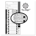 Time Clock Cards For Lathem Time 1600e, One Side, 4 X 9, 100/pack
