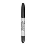 Twin-Tip Permanent Marker, Extra-Fine/fine Bullet Tips, Black, Dozen
