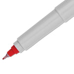 Ultra Fine Tip Permanent Marker, Ultra-Fine Needle Tip, Red, Dozen