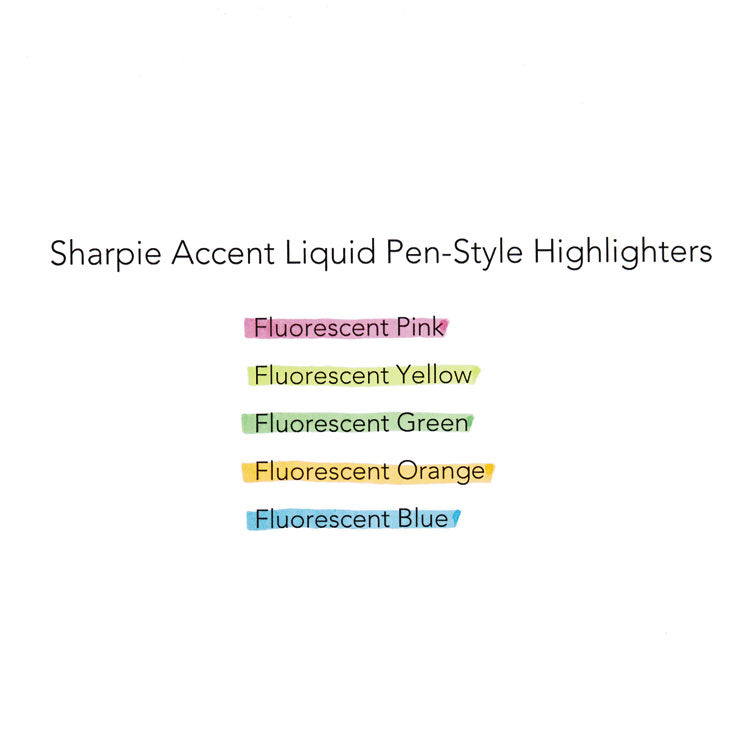 Liquid Pen Style Highlighters, Fluorescent Pink Ink, Chisel Tip, Pink/black/clear Barrel, Dozen