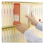 End Tab Jackets With Reinforced Tabs, Straight Tab, Letter Size, 14-Pt Manila, 50/box