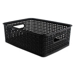 Weave Bins, 14.25 X 10.25 X 4.75, Black, 2/pack