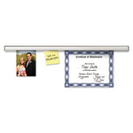 Grip-A-Strip Display Rails, 1.5" x 36", Satin Aluminum