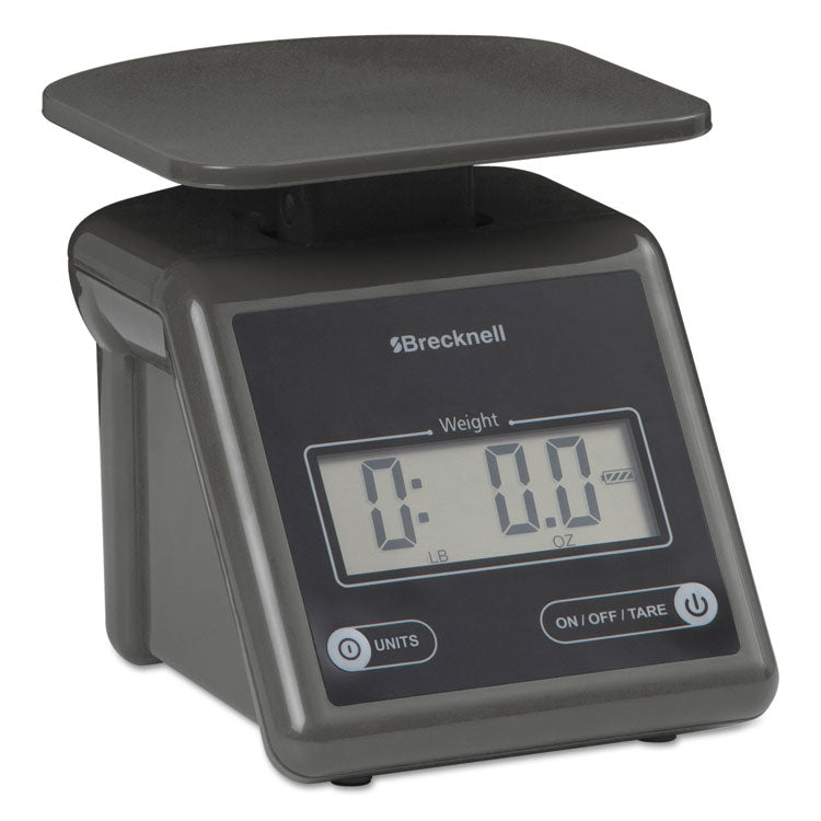 Electronic Postal Scale, 7 lb Capacity, 5.5 x 5.2 Platform, Gray