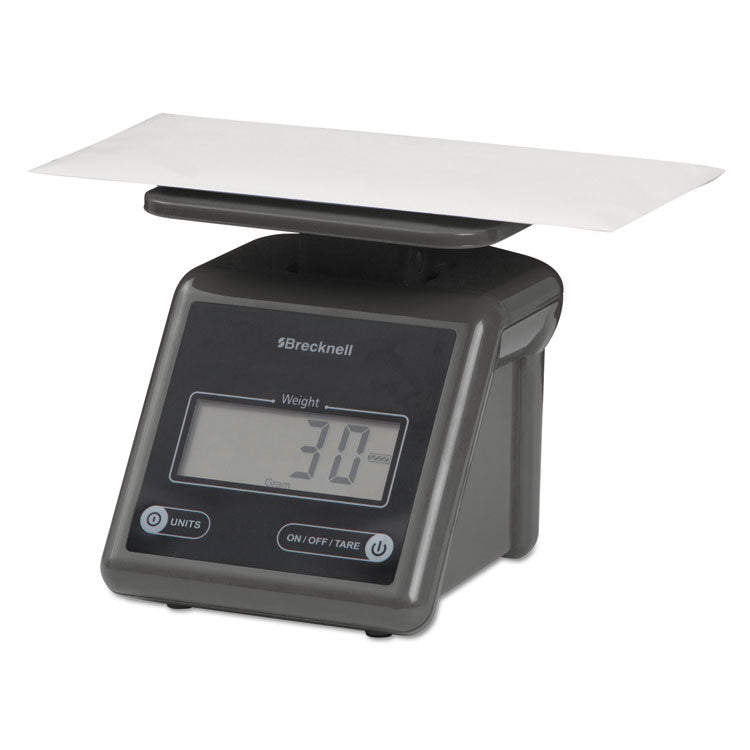 Electronic Postal Scale, 7 lb Capacity, 5.5 x 5.2 Platform, Gray