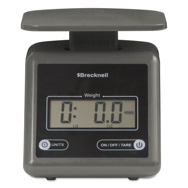 Electronic Postal Scale, 7 lb Capacity, 5.5 x 5.2 Platform, Gray