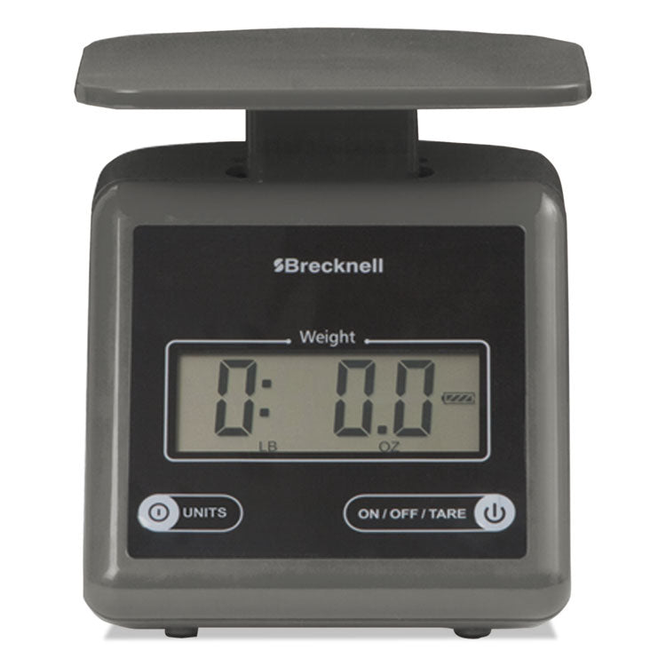 Electronic Postal Scale, 7 lb Capacity, 5.5 x 5.2 Platform, Gray