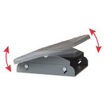 ADJUSTABLE HEIGHT/TILT FOOTREST, NONSKID PLATFORM, 18W X 13D X 4 TO 4.75H, CHARCOAL GRAY