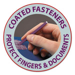 Colored Pressboard Fastener Folders with SafeSHIELD Coated Fasteners, 2" Expansion, 2 Fasteners, Letter Size, Blue, 25/Box