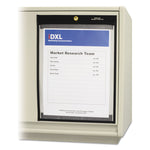 Magnetic Stitched Shop Ticket Holders, Super Heavy-Duty, Top Load 9 x 12 Insert, Clear Front, Black Border, 25/Carton