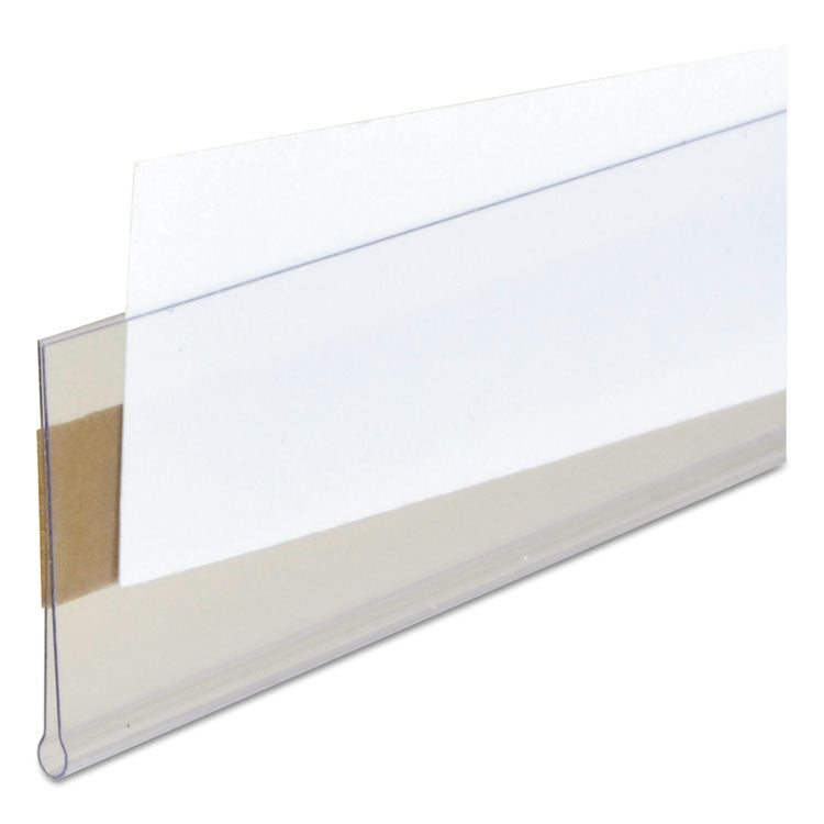 Self-Adhesive Label Holders, Top Load, 1 X 6, Clear, 50/pack