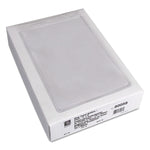 Clear Vinyl Shop Ticket Holders, Super Heavy-Duty, Top Load 5 x 8 Insert, Clear Front, 50/Box