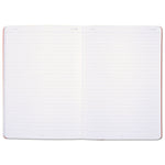 Flexible Cover Casebound Notebooks, SCRIBZEE Compatible, 1-Subject, Wide/Legal Rule, Black/Red Cover, (71) 8.25 x 5.75 Sheets