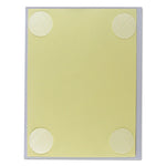 Cubicle Keepers Hook and Loop-Backed Display, 9.2 x 11.41, Velcro Mount, Clear, 25/Pack