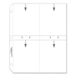 Clear Photo Pages for Eight 3.5 x 5 Photos, 3-Hole Punched, 11.25 x 8.13, 50/Box