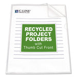 Poly Project Folders, Letter Size, Clear, 25/box
