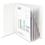Sheet Protectors with Five Clear Index Tabs, Heavy-Duty, Side: 3-Hole Punched, Top Load 8.5 x 11 Insert, Clear, 5/Set