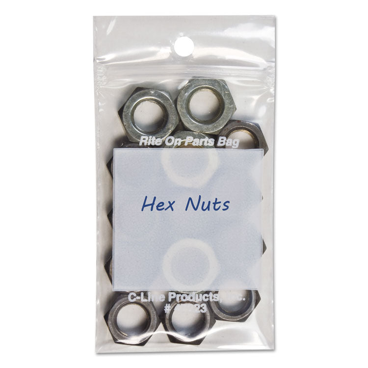 Write-On Poly Bags, 2 Mil, 2" X 3", Clear, 1,000/carton