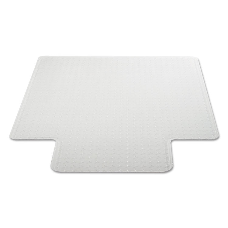 Moderate Use Studded Chair Mat For Low Pile Carpet, 45 X 53, Wide Lipped, Clear
