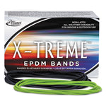 X-Treme Rubber Bands, Size 117b, 0.08" Gauge, Lime Green, 1 Lb Box, 200/box