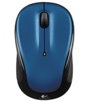 M325 Wireless Mouse, 2.4 Ghz Frequency/30 Ft Wireless Range, Left/right Hand Use, Blue