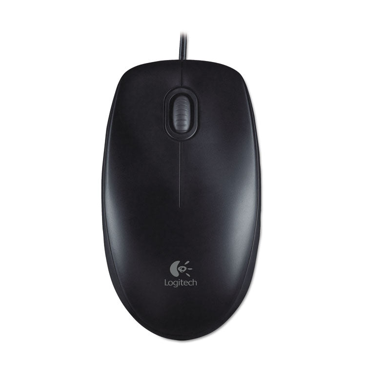 B100 Optical Usb Mouse, Usb 2.0, Left/right Hand Use, Black