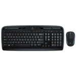 Mk320 Wireless Keyboard + Mouse Combo, 2.4 Ghz Frequency/30 Ft Wireless Range, Black
