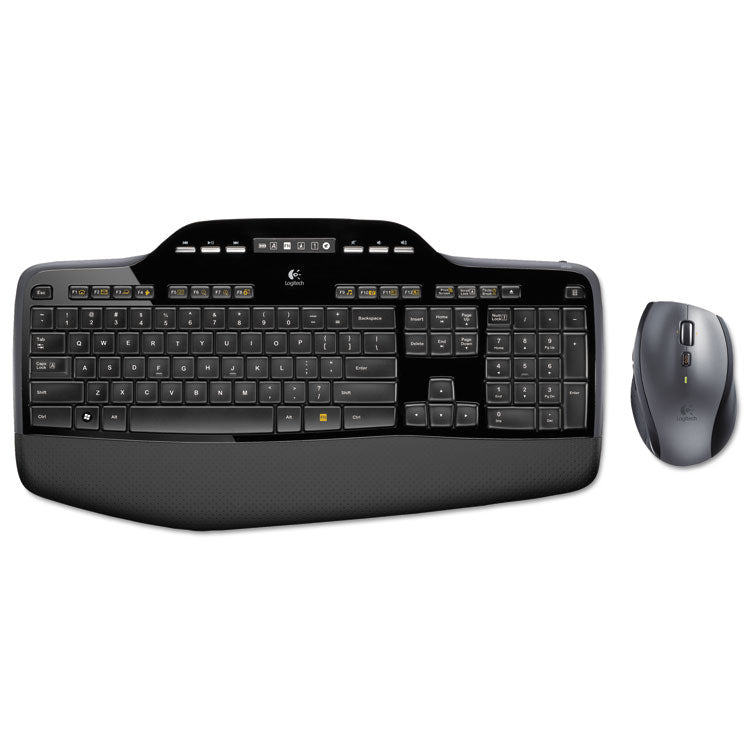 Mk710 Wireless Keyboard + Mouse Combo, 2.4 Ghz Frequency/30 Ft Wireless Range, Black