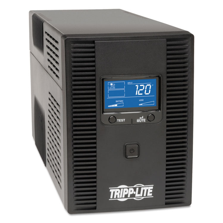SmartPro LCD Line-Interactive UPS AVR Tower, 8 Outlets, 1,300 VA, 650 J
