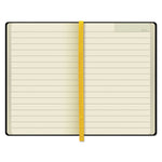 Idea Collective Journal with Elastic Closure, 1-Subject, Wide/Legal Rule, Black Hardcover, (96) 5.5 x 3.5 Sheets