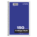 Coil-Lock Wirebound Notebook, 3-Subject, Medium/College Rule, Randomly Assorted Cover Color, (150) 9.5 x 6 Sheets