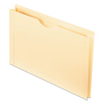 Manila Reinforced File Jackets, 2-Ply Straight Tab, Legal Size, Manila, 50/box