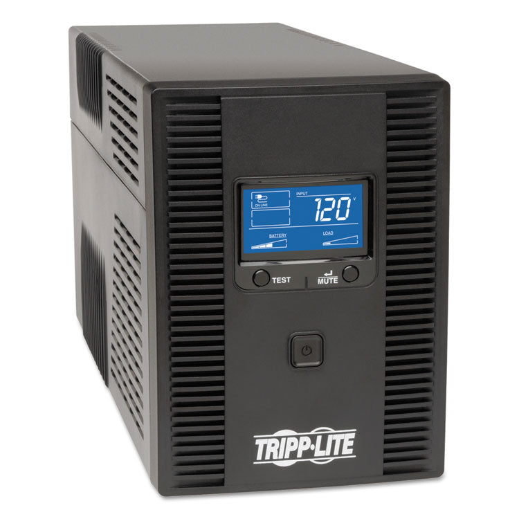 SmartPro LCD Line-Interactive UPS AVR Tower, 8 Outlets, 1,300 VA, 650 J