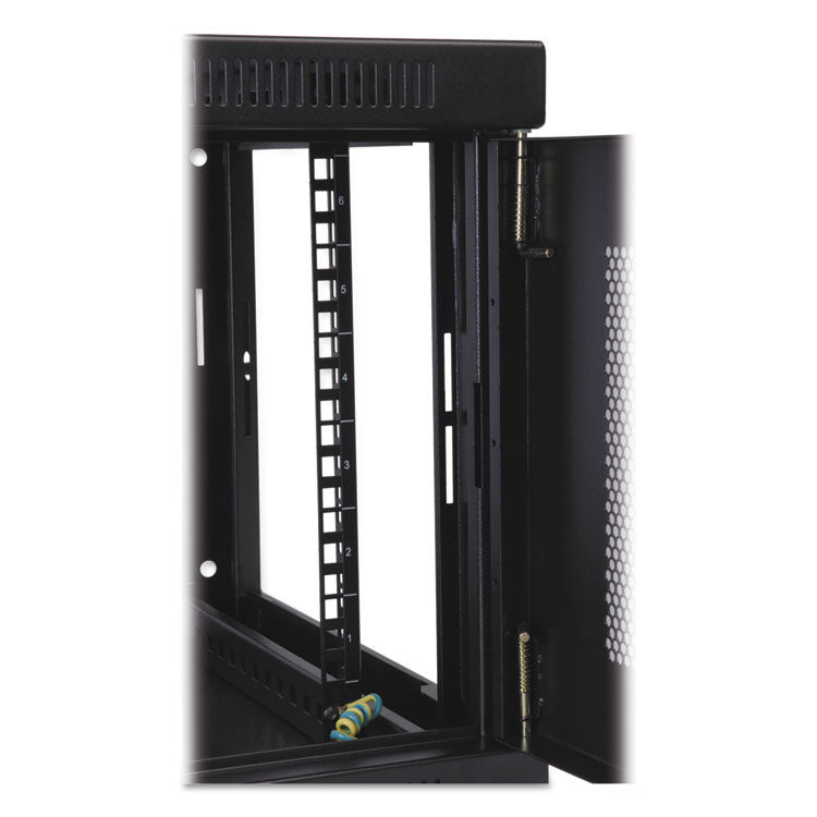 Smartrack Low-Profile Wall-Mount Rack Enclosure Cabinet, 6u, 200 Lbs Capacity