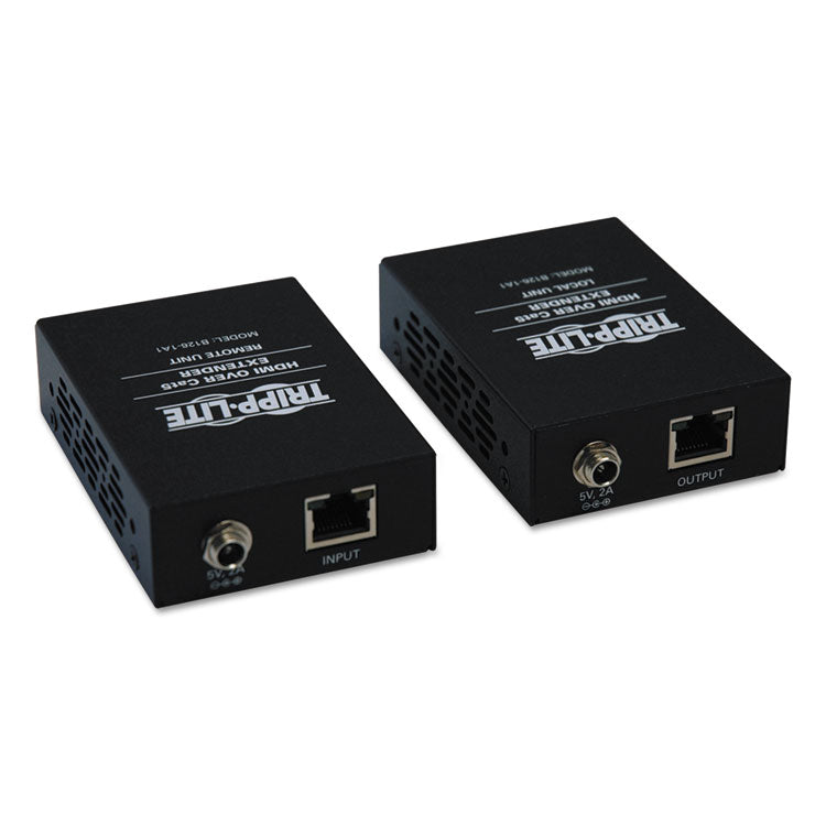 HDMI Over CAT5/CAT6 Active Extender Kit, Box-Style Transmitter/Receiver, Black