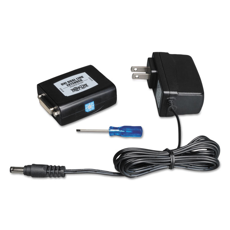 DVI Extender Equalizer, Dual-Link Video Repeater, 135 ft, Black, TAA Compliant