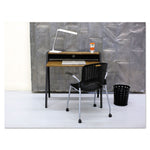 Bubble Wastebaskets, 6 gal, Steel, Black