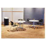 At-Your-Disposal Vertex Receptacle, 38 gal, Polyethylene, Black