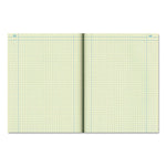 Computation Notebook, Quadrille Rule (4 sq/in), Brown Cover, (75) 11.75 x 9.25 Sheets