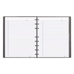 NotePro Notebook, 1-Subject, Narrow Rule, Black Cover, (75) 9.25 x 7.25 Sheets