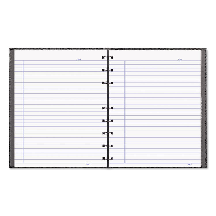 NotePro Notebook, 1-Subject, Narrow Rule, Black Cover, (75) 9.25 x 7.25 Sheets