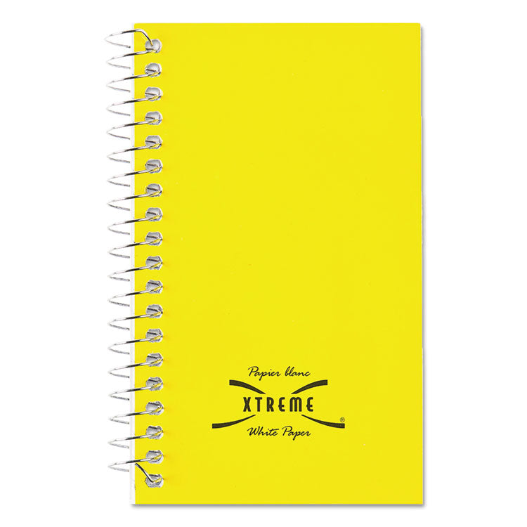 Paper Blanc Xtreme White Wirebound Memo Books, Narrow Rule, Randomly Assorted Cover Color, (60) 5 x 3 Sheets