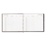 Hardcover Visitor Register Book, Burgundy Cover, 9.78 X 8.5 Sheets, 128 Sheets/book