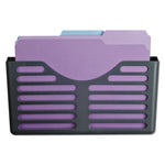 VerticalMate Cubicle Wall File Pocket, Plastic, Letter Size, 11.5" x 2" x 9", Slate Gray