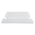 Transparent Colored Tabs For Hanging File Folders, 1/5-Cut, Clear, 2" Wide, 25/Pack