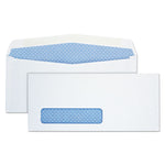 Security Tint Window Envelope, #10, Commercial Flap, Gummed Closure, 4.13 x 9.5, White, 500/Box
