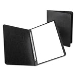 Heavyweight Pressguard And Pressboard Report Cover W/ Reinforced Side Hinge, 2-Prong Metal Fastener, 3" Cap, 8.5 X 11, Black