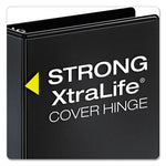 Performer Clearvue Slant-D Ring Binder, 3 Rings, 5" Capacity, 11 X 8.5, Black