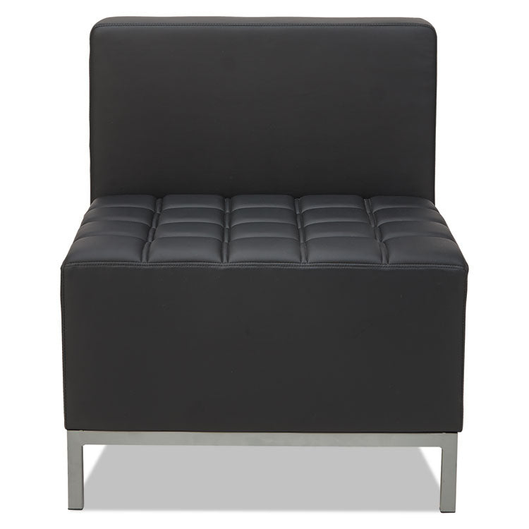 Alera QUB Series Armless L Sectional, Center Seat, 26.38" x 26.38" x 30.5", Black